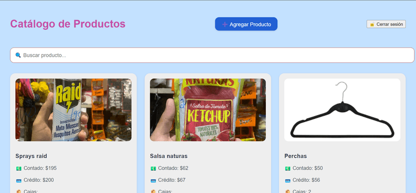 Tienda de Gestion de Productos para mi mama